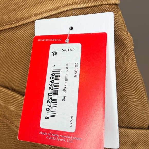 NWT SPANX stretch twill straight leg pant size small - Picture 3 of 7